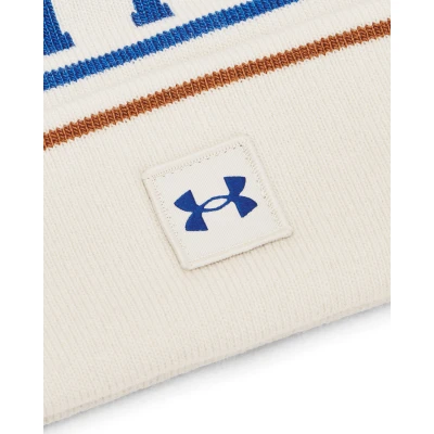 Under Armour M Halftime Pom Beanie-WHT 110 pánská zimní čepice