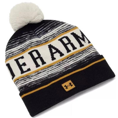 Under Armour M Halftime Pom Beanie-WHT 111 pánská zimní čepice