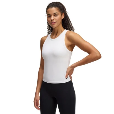 Under Armour Motion High Neck Tank-WHT dámské tréninkové tílko
