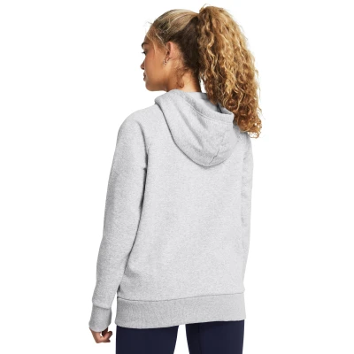 Under Armour Rival Fleece Wordmark Hoodie-GRY dámská mikina s kapucí
