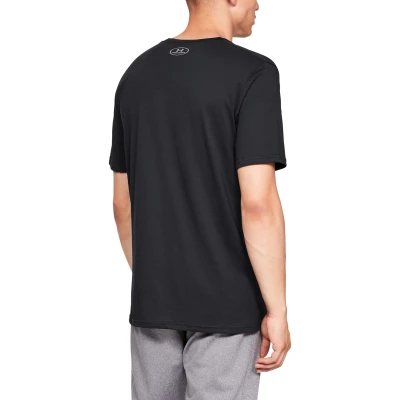 Under Armour SPORTSTYLE LEFT CHEST SS-BLK pánské tréninkové tričko