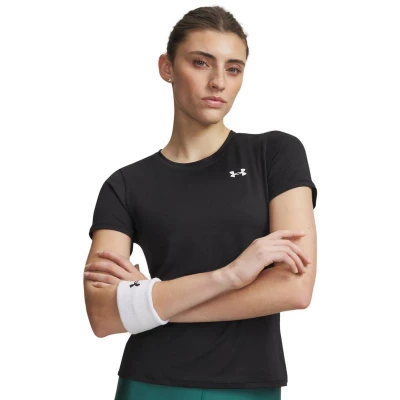 Under Armour Tech Mesh SS-BLK dámské tréninkové tričko