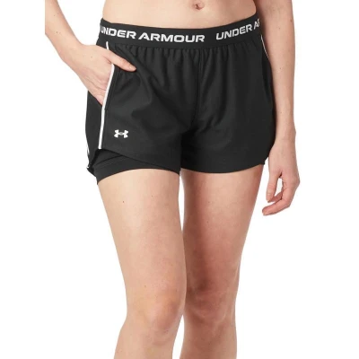 Under Armour Tech Play Up 2in1 Shorts-BLK dámské tréninkové kraťasy