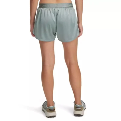 Under Armour Tech Play Up Shine Shorts-GRN dámské tréninkové kraťasy
