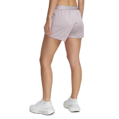 Under Armour Tech Play Up Shine Shorts-GRY dámské tréninkové kraťasy