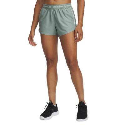 Under Armour Tech Play Up Shorts-GRN dámské tréninkové kraťasy
