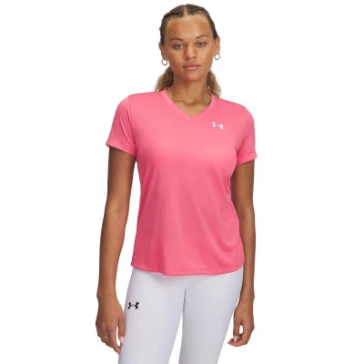 Under Armour Tech SSV- Solid-PNK dámské tréninkové tričko