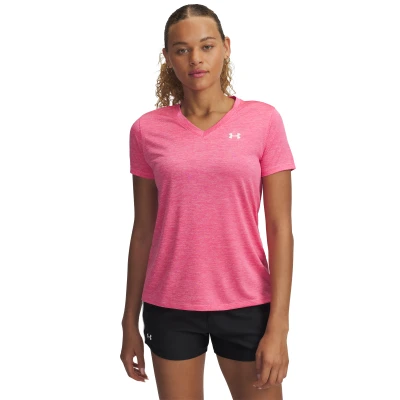 Under Armour Tech SSV- Twist-PNK dámské tréninkové tričko