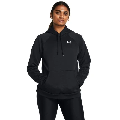 Under Armour UA Armour Fleece Hoodie-BLK dámská mikina s kapucí