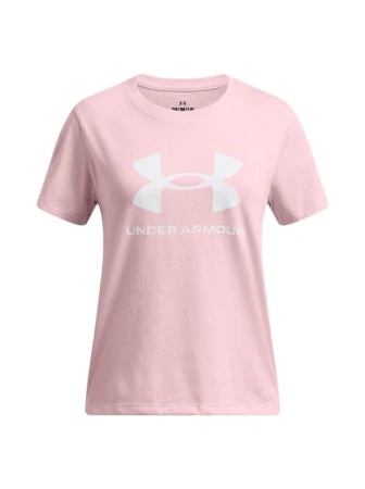 Under Armour UA BIG LOGO SS-PNK dívčí tričko