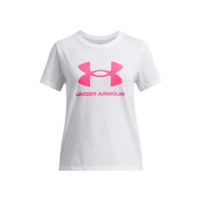 Under Armour UA BIG LOGO SS-WHT dívčí tričko