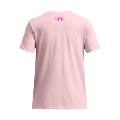 Under Armour UA Big Logo UA Fill SS-PNK dívčí tričko