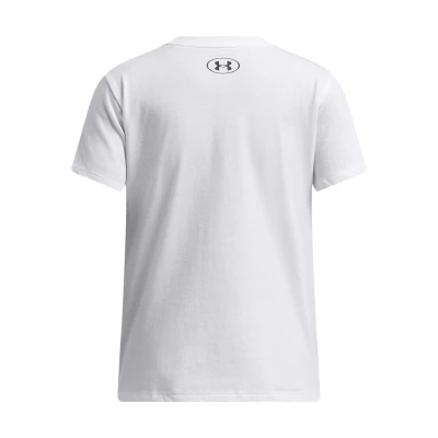 Under Armour UA Big Logo UA Fill SS-WHT dívčí tričko