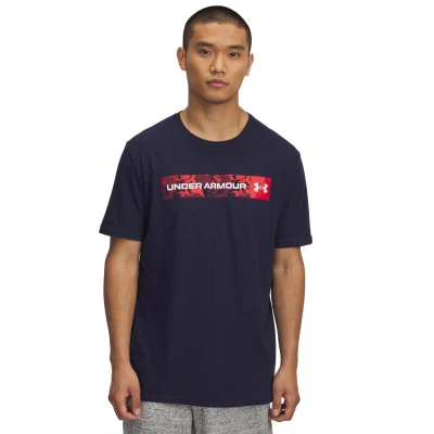 Under Armour UA CAMO CHEST STRIPE SS-BLU pánské tričko