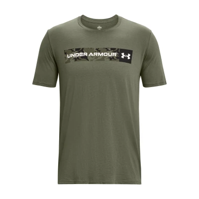 Under Armour UA CAMO CHEST STRIPE SS-GRN pánské tričko