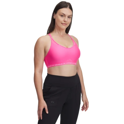 Under Armour UA Crossback Low Bra-PNK dámská sportovní podprsenka