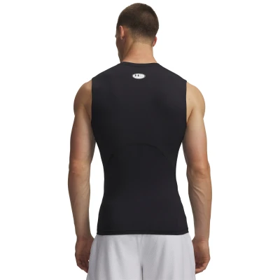 Under Armour UA HG Armour Comp SL-BLK pánské kompresní tílko