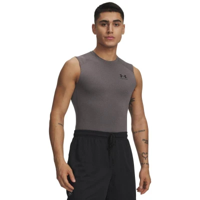 Under Armour UA HG Armour Comp SL-GRY pánské kompresní tílko