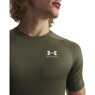 Under Armour UA HG Armour Comp SS-GRN pánské kompresní tričko