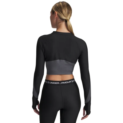 Under Armour UA HG Rib 1/4 Zip dámské tréninkové tričko s dlouhým rukávem