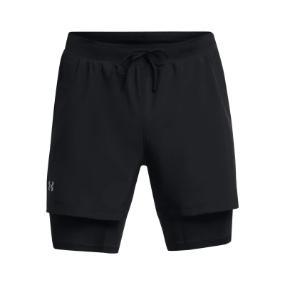 Under Armour UA LAUNCH 5 inch 2-IN-1 SHORTS-BLK pánské tréninkové kraťasy