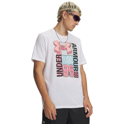 Under Armour UA M LOGO COLLAGE SS-WHT pánské tričko