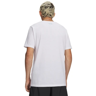 Under Armour UA M LOGO COLLAGE SS-WHT pánské tričko