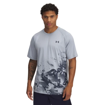 Under Armour UA M TECH FADE SS-BLU pánské tréninkové tričko