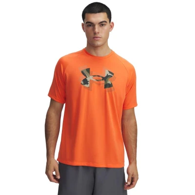 Under Armour UA M TECH PRINT FILL SS-ORG pánské tréninkové tričko