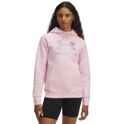 Under Armour UA Rival Flc Shimmer Hdy dámská mikina s kapucí