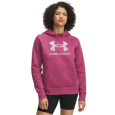 Under Armour UA Rival Flc Shimmer Hdy dámská mikina s kapucí