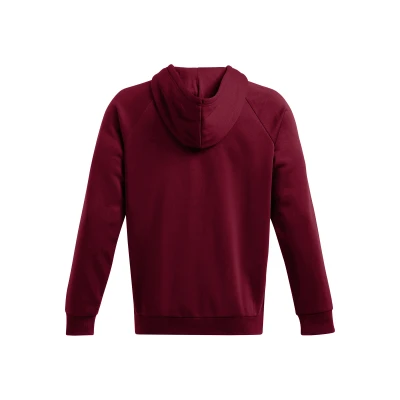 Under Armour UA Rival Fleece FZ Hoodie-RED pánská mikina na zip