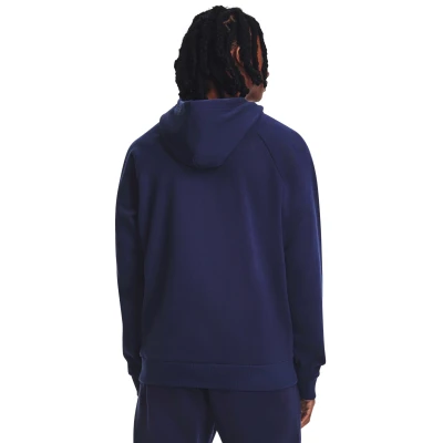 Under Armour UA Rival Fleece Hoodie-BLU I pánská mikina s kapucí
