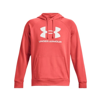 Under Armour UA Rival Fleece Logo HD-RED pánská mikina s kapucí