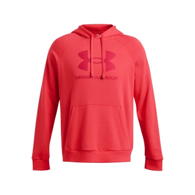 Under Armour UA Rival Fleece Logo HD-RED I pánská mikina s kapucí