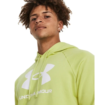 Under Armour UA Rival Fleece Logo HD-YLW pánská mikina s kapucí
