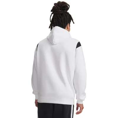 Under Armour UA Rival Fleece Nov Hoodie-WHT pánská mikina s kapucí