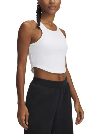 Under Armour UA Rival Rib Tank-WHT dámské tílko