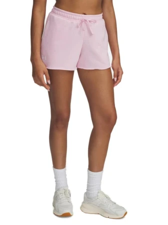 Under Armour UA Rival Terry Short-PNK dámské kraťasy
