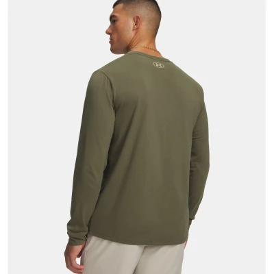 Under Armour UA SPORTSTYLE LEFT CHEST LS-GRN pánské tričko s dlouhým rukávem