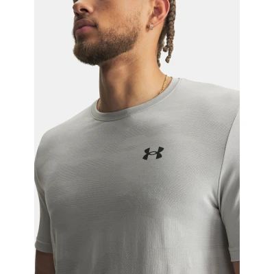 Under Armour UA Vanish Elite Smls SS Camo-GRY pánské tréninkové tričko