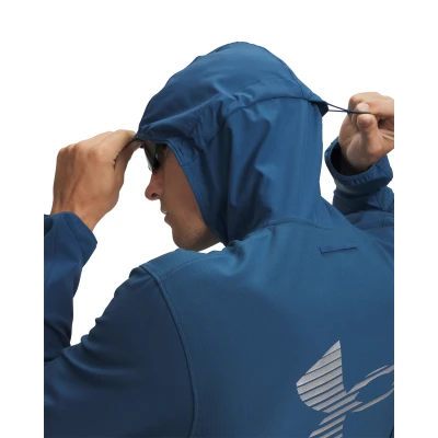 Under Armour UA Velociti Pro Storm Jacket-BLU pánská běžecká bunda