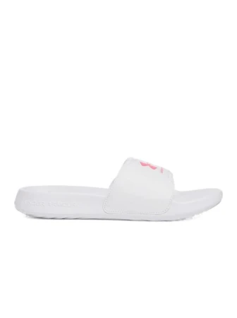 Under Armour UA W Ignite Select white/white/super pink dámské pantofle