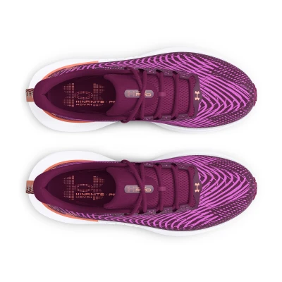 Under Armour UA W Infinite Pro purple gemini/mystic magenta/flare orange dámské běžecké boty