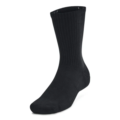 Under Armour Unisex UA TC 3pk Crew-BLK ponožky