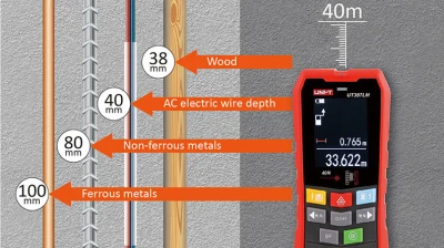 UNI-T Detektor kovů a elektrických vedení UT387LM