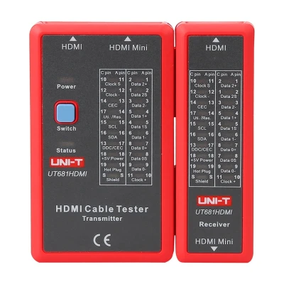 UNI-T UT681HDMI červeno-šedý tester kabelů HDMI
