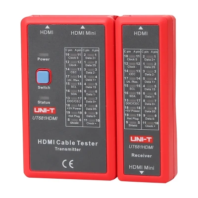 UNI-T UT681HDMI červeno-šedý tester kabelů HDMI