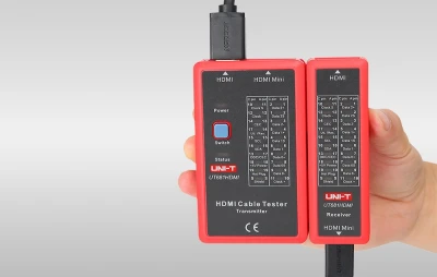 UNI-T UT681HDMI červeno-šedý tester kabelů HDMI