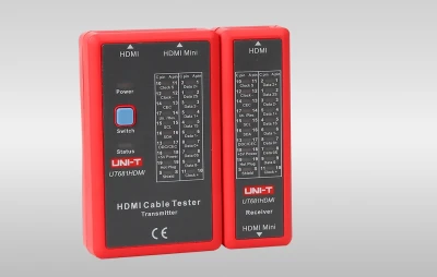 UNI-T UT681HDMI červeno-šedý tester kabelů HDMI
